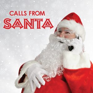 Calls From Santa Image: Santa laughing on the phone.