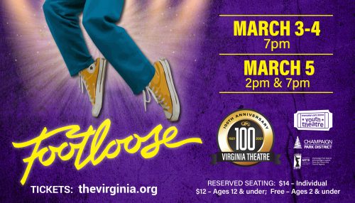 Youth Theatre presents Footloose. Performances run from March 3 to March 5.