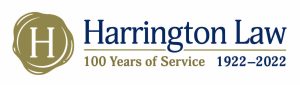 Harrington Law 100 years of service.