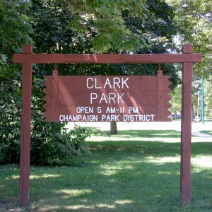 Clark Park sign.